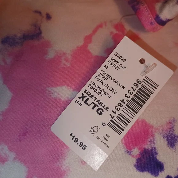 Children place multi colored tanks top style tie-dye dress. Brand new w Tag Xl - Picture 3 of 5